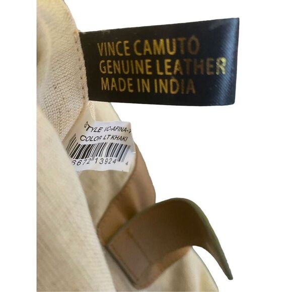 Vince Camuto, Afina leather light, khaki, smooth, leather shoulder bag. - Picture 9 of 9